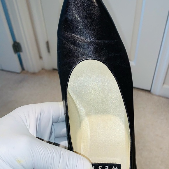 Nine West Black Leather Pumps. - Picture 10 of 15